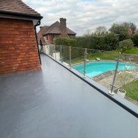 A new roof on an extension