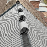 Repairing the ridge of pitched roof