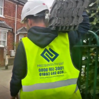 Our roofers at work